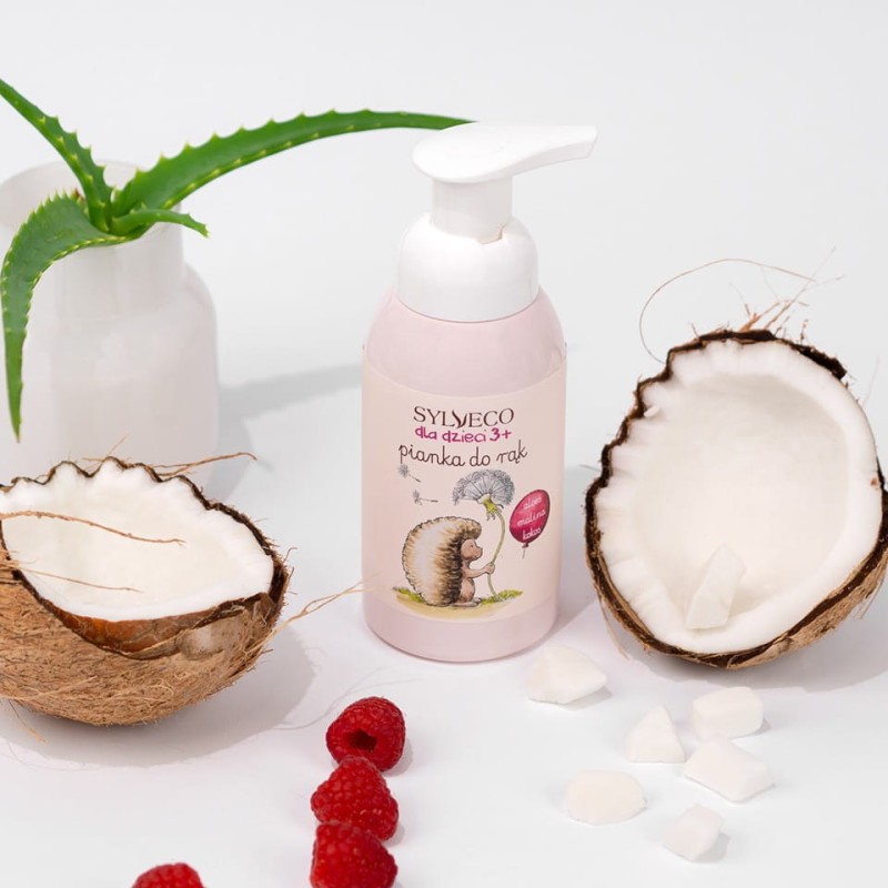 Pianka do mycia rąk dla dzieci malinowa - SYLVECO