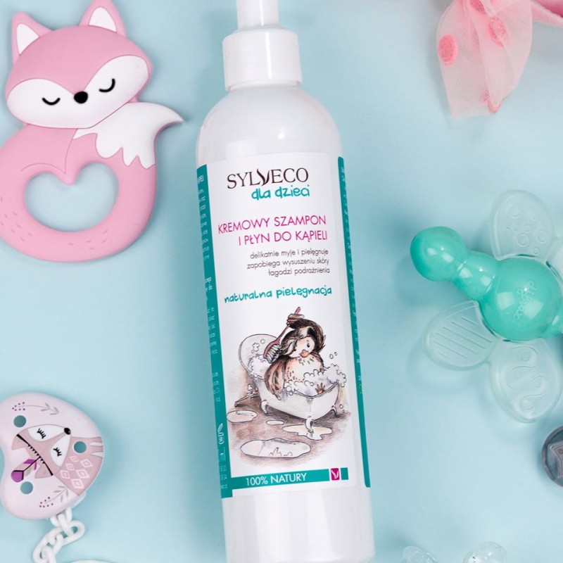 Kremowy szampon i płyn do kąpieli dla dzieci - SYLVECO