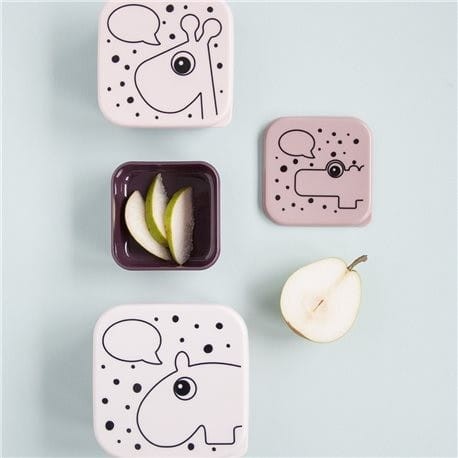 Pudełka 3 Pojemniki na Przekąski Pudrowe Contour - Done by Deer