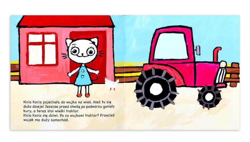Kicia Kocia na traktorze - Książeczka dla dzieci