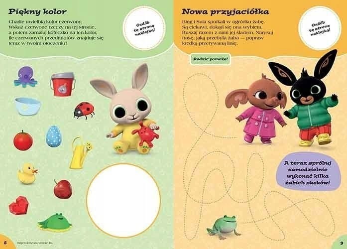 Bing. 100 naklejek. Książeczka z naklejkami i zadaniami