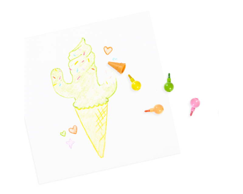 Kredka przekładana z Gumką Lody - Ooly