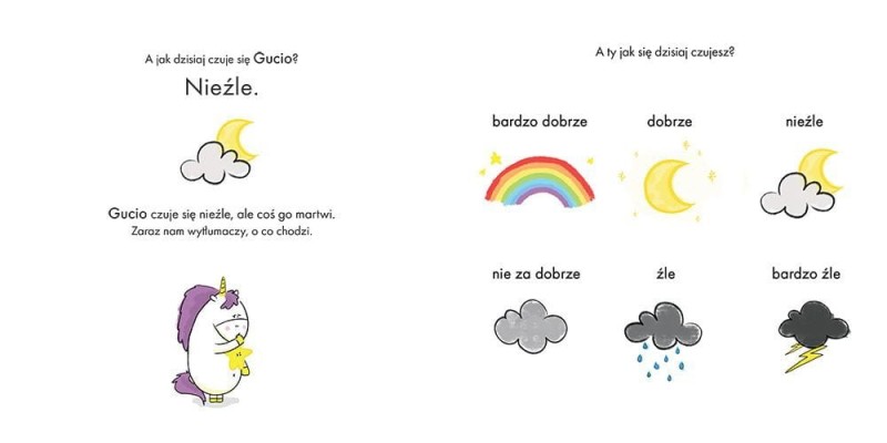 Gucio nie może zasnąć. Uczucia Gucia + ćwiczenia oddechowe