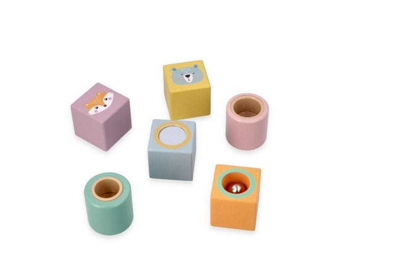 Drewniane Klocki Sensoryczne - Adam Toys