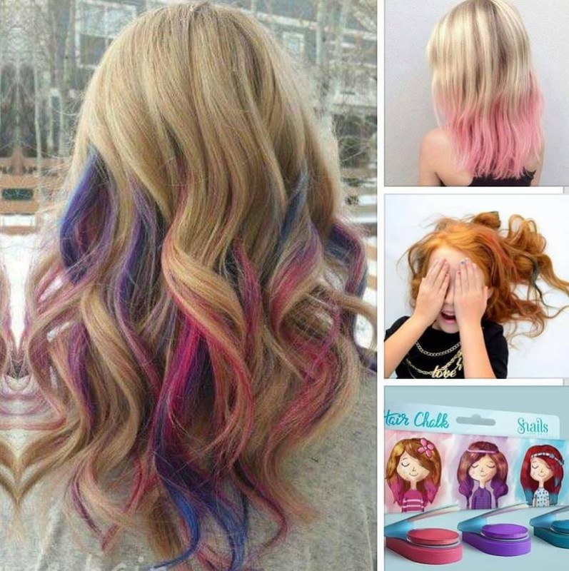 Zmywalna kreda do włosów Hair Chalk Flamingo - Snails