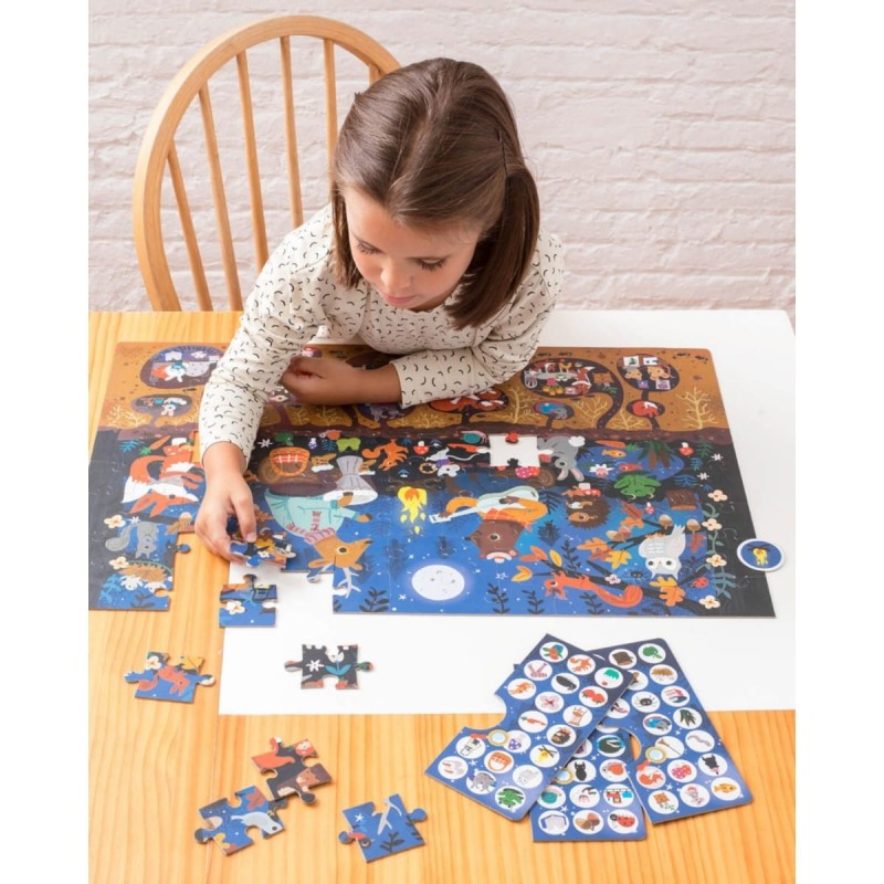 Puzzle obserwacyjne 104 el. Las - Apli Kids