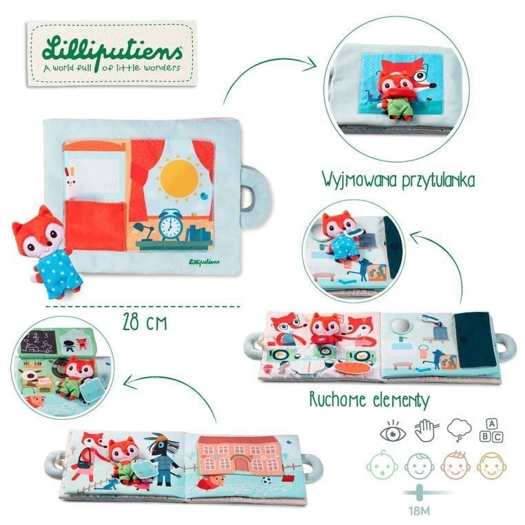 Miękka Książeczka Dzień Dobry, Mały Lisku - Lilliputiens