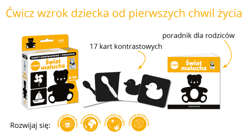 A kuku! Świat Malucha. Karty kontrastowe - Kapitan Nauka