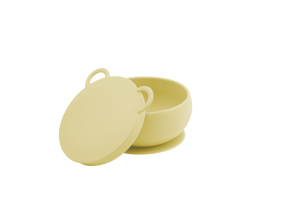 Miseczka Silikonowa z Pokrywką Żółta - MINIKOIOI