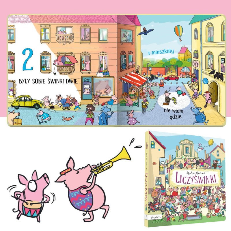 Liczyświnki Książka do nauki liczenia