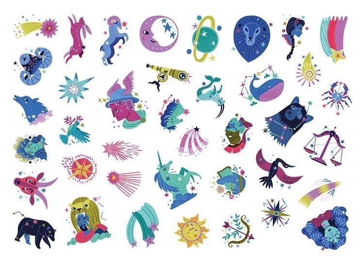 Zmywalne Tatuaże dla Dzieci Gwiazdozbiór - Auzou