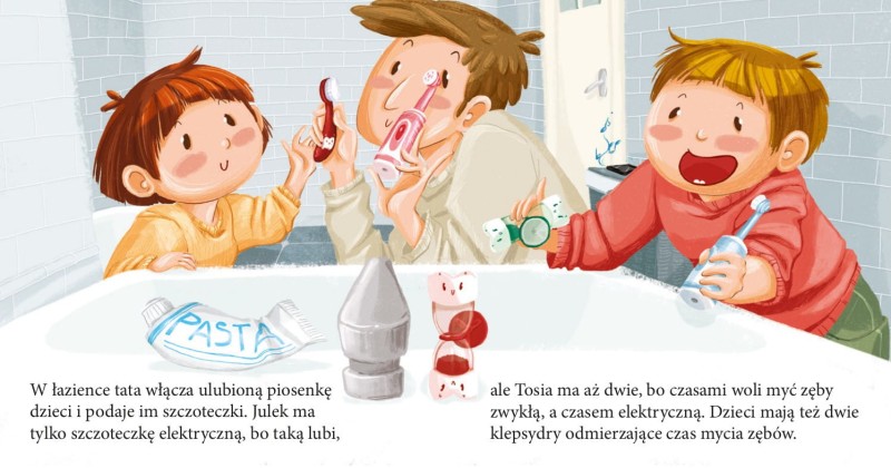 Tosia i Julek myją zęby (Nie) tacy sami