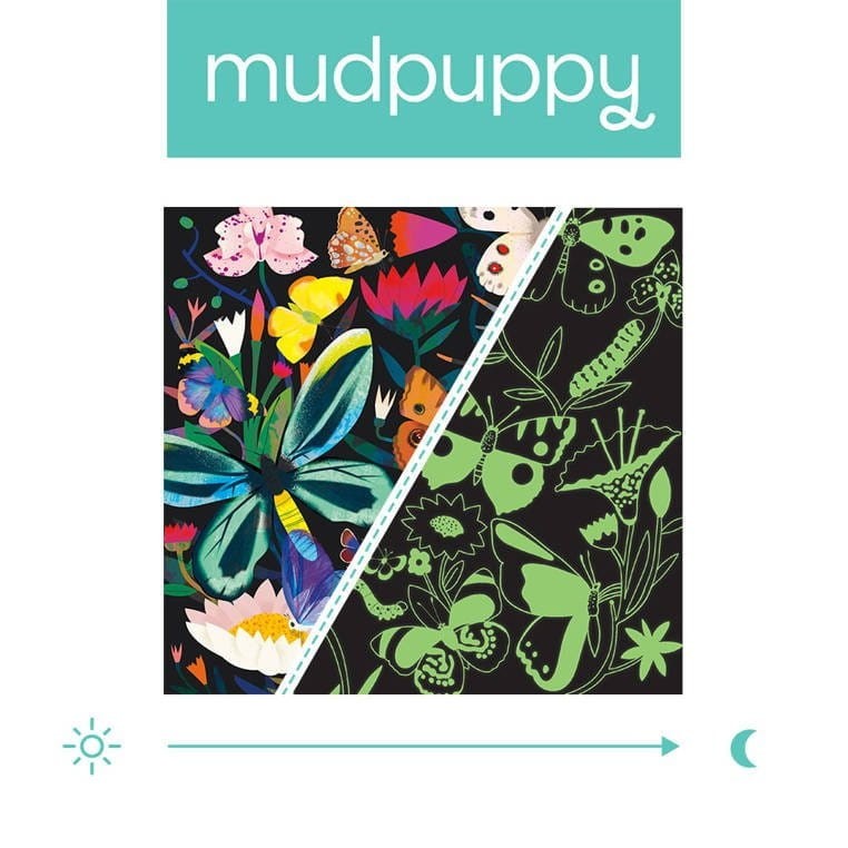 Puzzle Świecące w Ciemności Motyle 500 el. - Mudpuppy