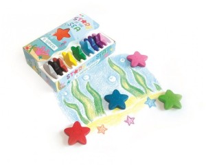 Kredki Woskowe Gwiazdy Oceanu gwiazdki 12 szt. - Ooly
