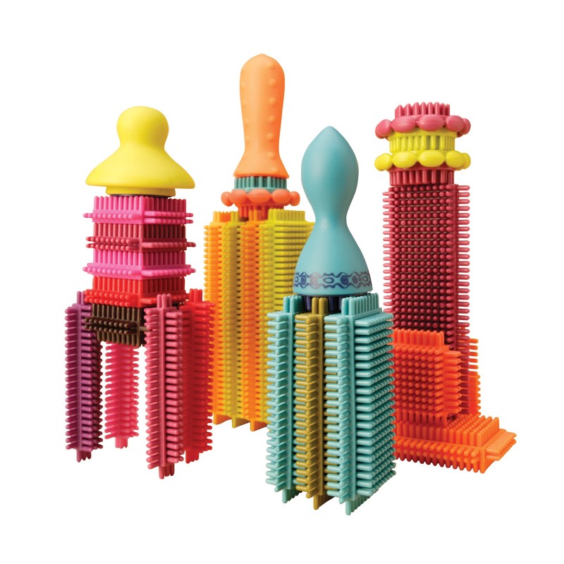 Klocki jeżyki w Torbie Bristle Blocks Stackadoos - B. toys