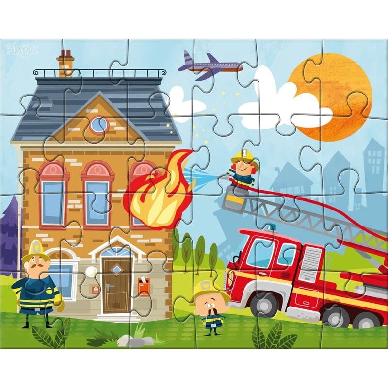 Puzzle 24 el. Straż Pożarna 3w1 - Haba