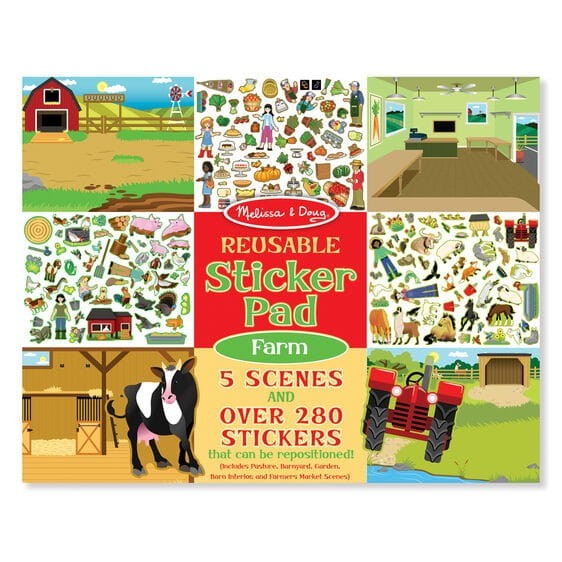 Wielorazowe Naklejki Zwierzęta na Farmie - Melissa & Doug