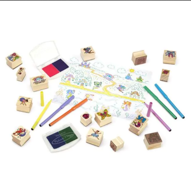 Stempelki z Tuszem i Pisakami Wróżki - Melissa & Doug
