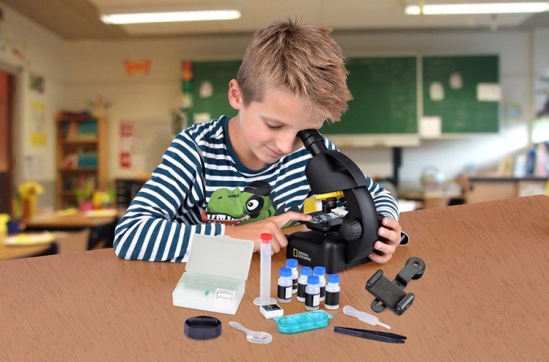 Mikroskop z Adapterem Smartphone NATIONAL GEOGRAPHIC - Bresser Junior