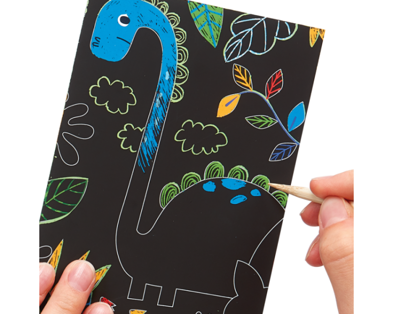 Kolorowe Wydparywanki 6 szt. Dinozaury - Ooly