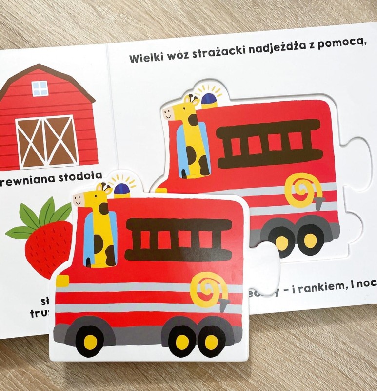 Kolorowy autobus. Akademia mądrego dziecka. Pierwsze puzzle
