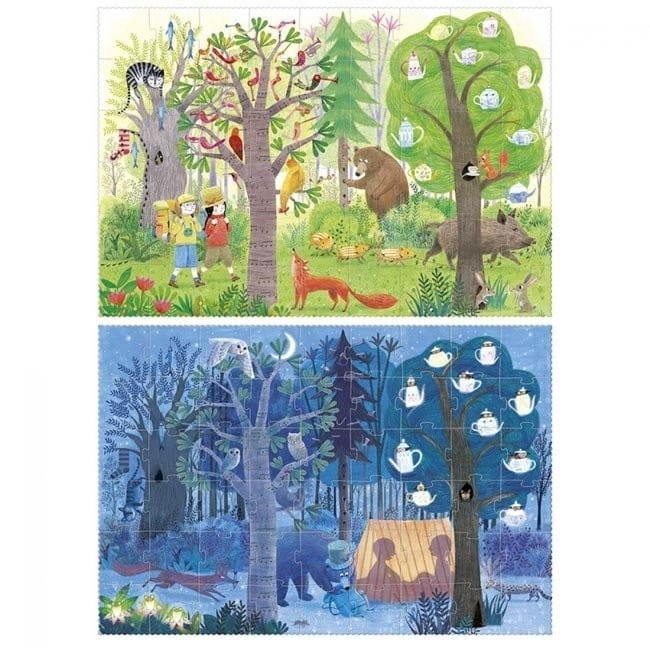 Puzzle dwustronne 54 el. Dzień i Noc - Londji