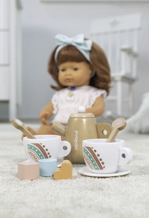Drewniany serwis do herbatki Tea set - Miniland