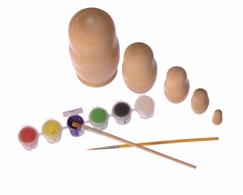 Drewniane Matrioszki do Pomalowania - Egmont Toys