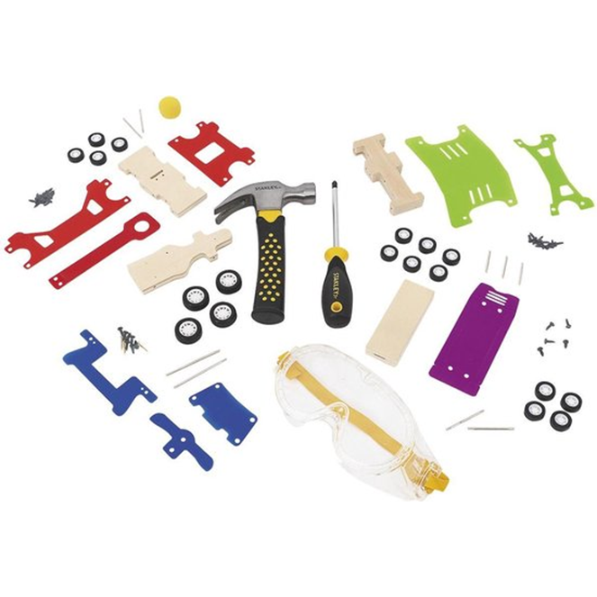 Narzędzia i Zestaw do Konstruowania 4 Pojazdów - Stanley Jr.