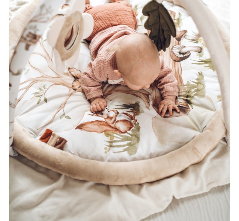 Mata Edukacyjna z Pałąkami Happy Bear - BabySteps