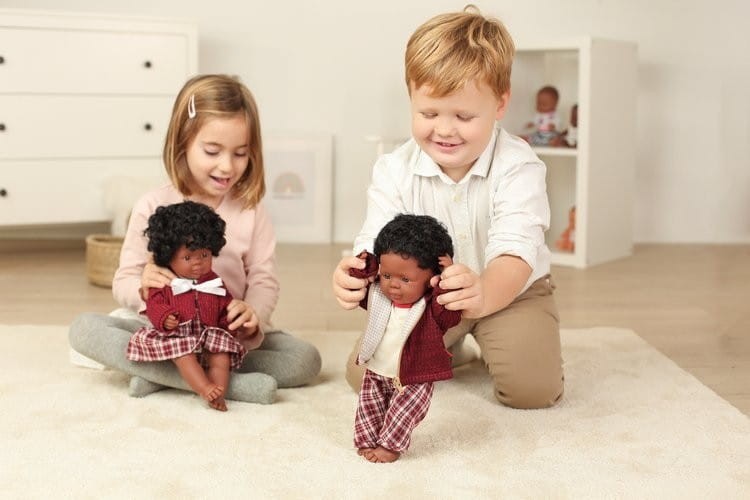 Pachnąca Lalka Dziewczynka Afroamerykanka 38cm - Miniland Doll