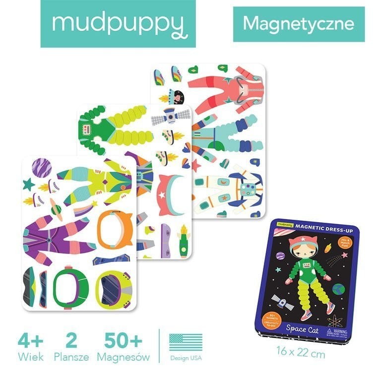 Magnetyczna Układanka Astronauci - Mudpuppy