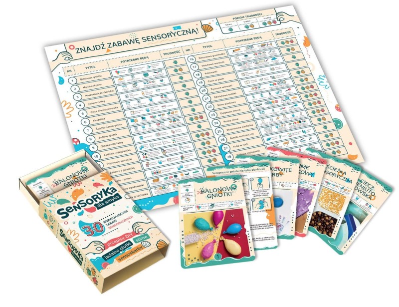Sensoryka dla smyka. 30 rozwijających zabaw sensorycznych