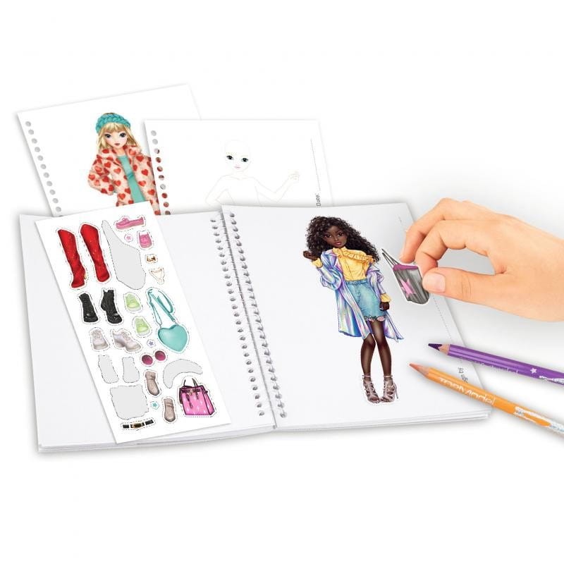 Szkicownik z Naklejkami Modelki Good Vibes - TOPModel