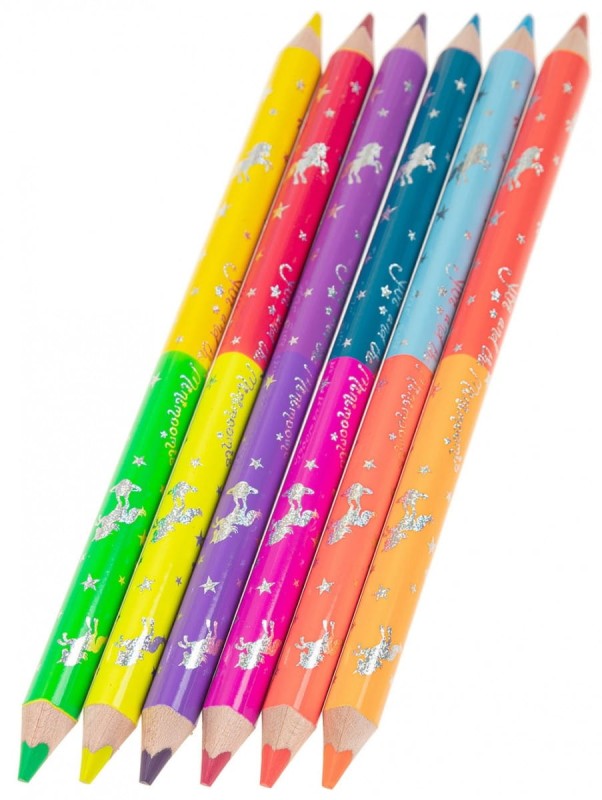 Kredki Dwustronne Neonowe 12 kolorów – Depesche