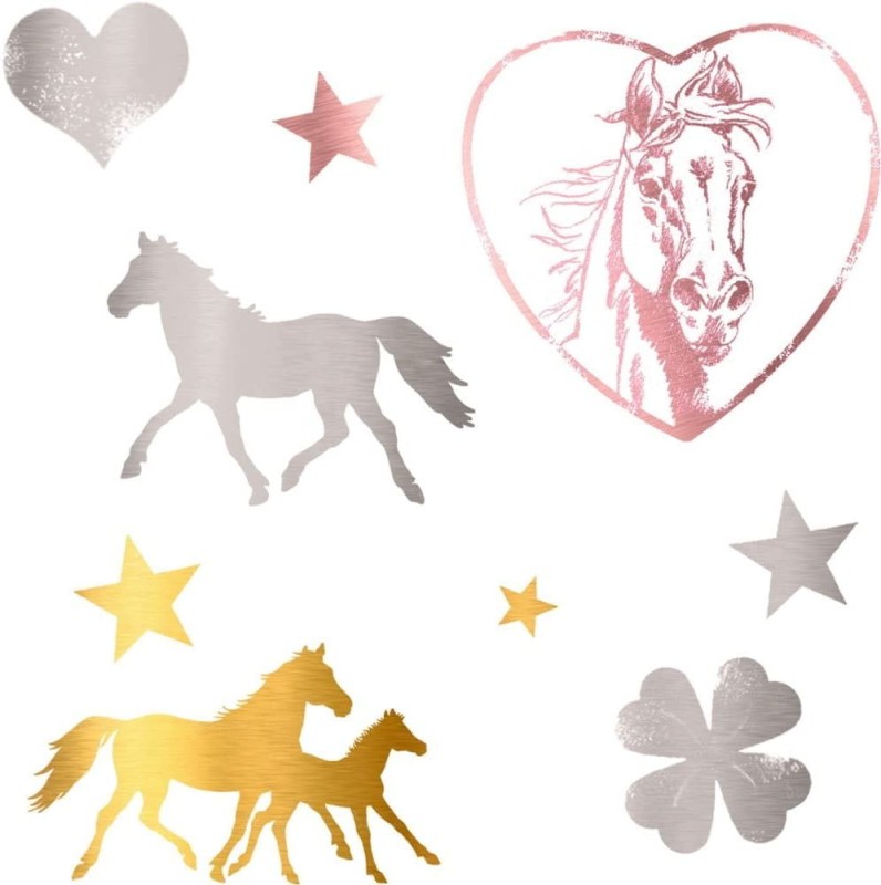 Tatuaże Dziecięce Metaliczne Konie - Die Spiegelburg