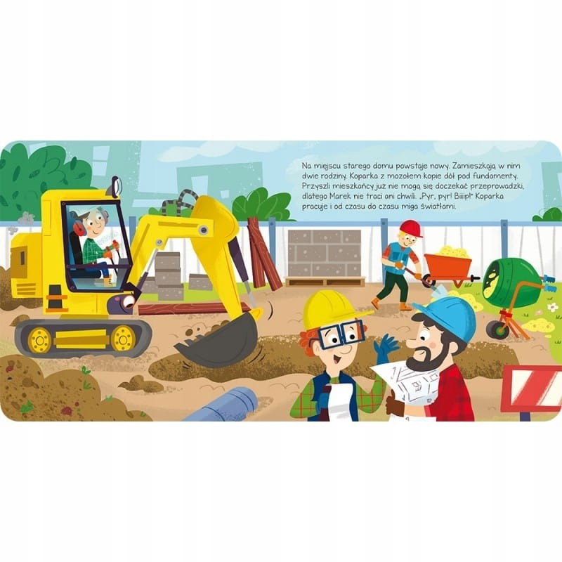 Niezwykły dzień Koparka. Książeczka z dźwiękiem