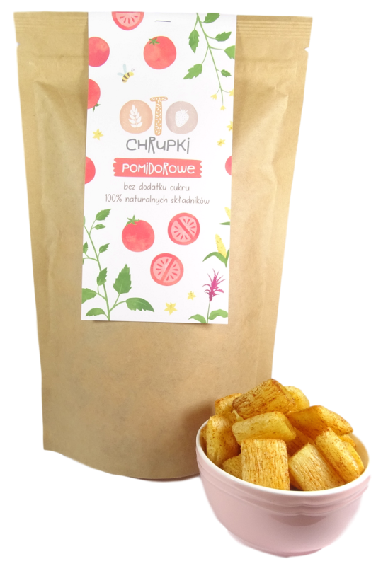 Chrupki Pomidorowe - Zdrowe przekąski 80 g - Otolandia