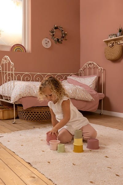 Wieża Kubeczki z Cyframi Pink - Little Dutch