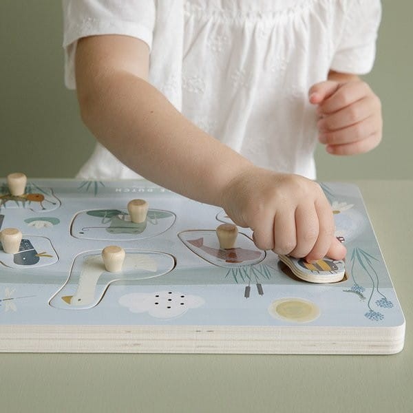 Układanka Dźwiękowa z Odgłosami Goose - Little Dutch