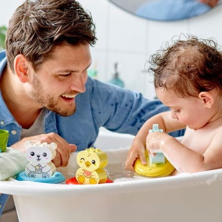 Zabawa w kąpieli: pływający pociąg ze zwierzątkami 10965 Lego Duplo
