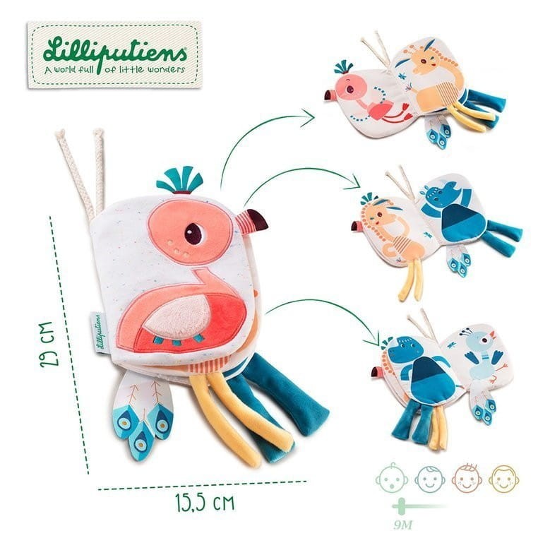 Miękka Książeczka z Wystającymi Elementami Flaming - Lilliputiens