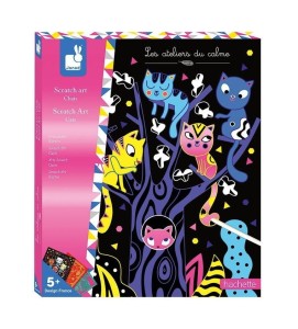 Wydrapywanka zdrapki Koty 8 szt.- Janod