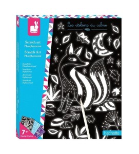 Wydrapywanka zdrapki świecące w ciemności 8 szt.- Janod