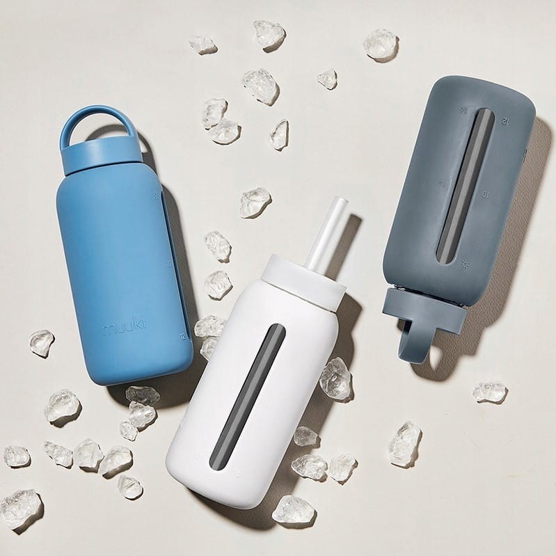 Szklana Butelka do Wody 720 ml Bidon Ocean Blue - Muuki