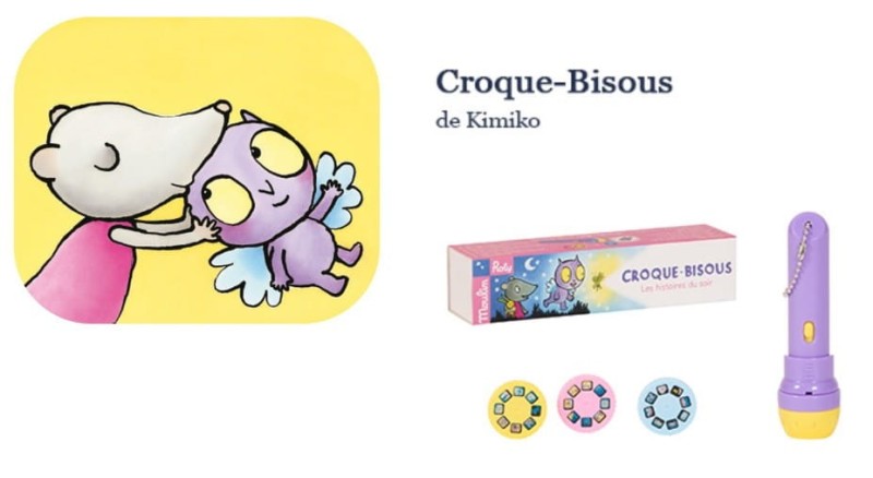 Projektor Latarka Zasypiamy z Croque-Bisous - Moulin Roty