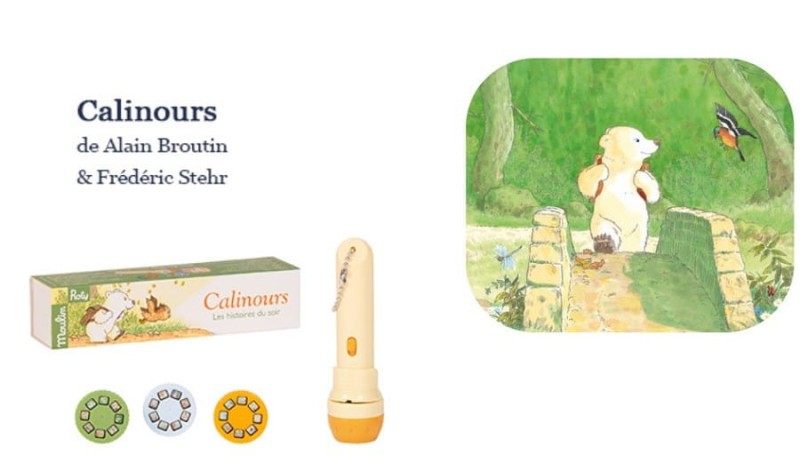 Projektor Latarka Przygody Misia Calinours - Moulin Roty