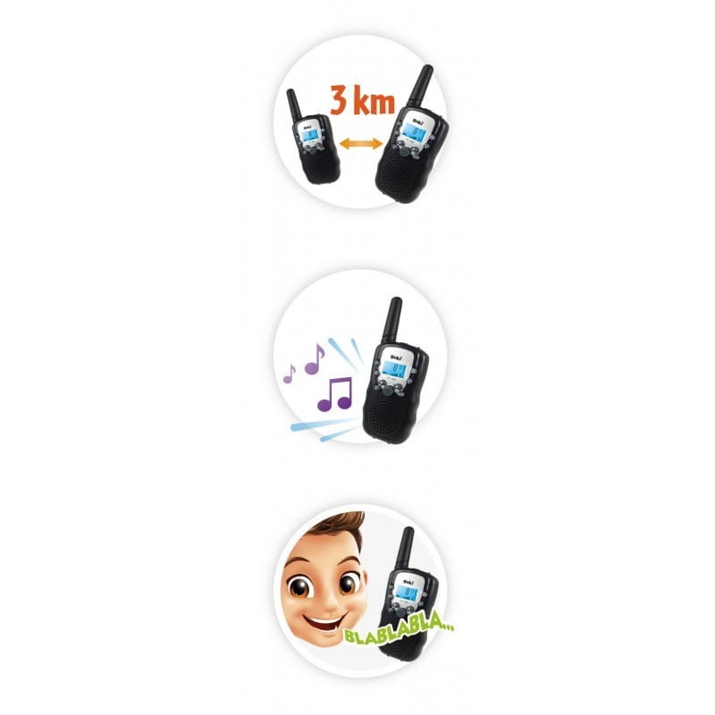 Walkie-Talkie dla dzieci zasięg 3 Km - Buki