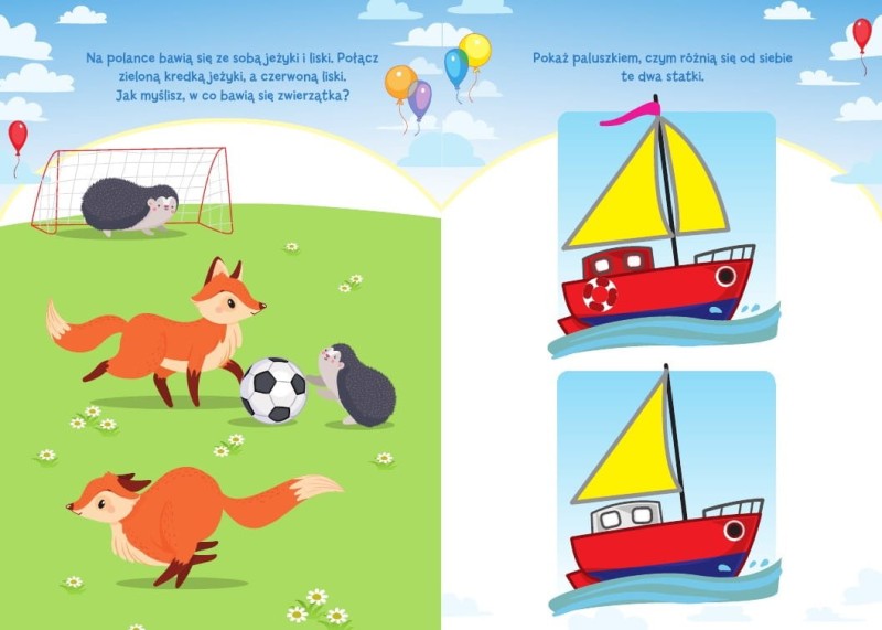 Akademia 3-latka Książeczka z Zadaniami i Naklejkami - Skrzat