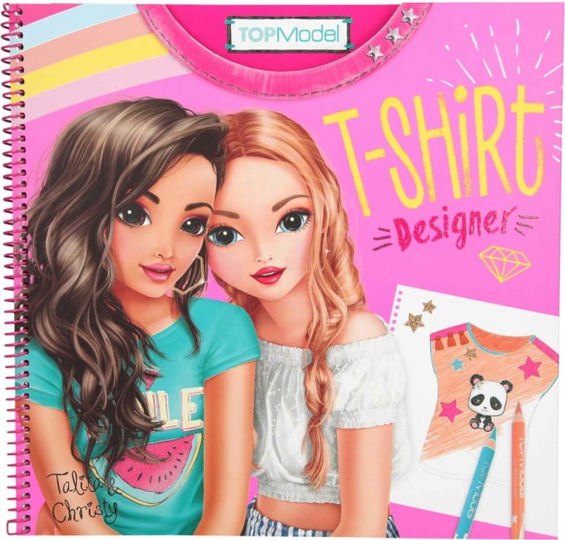 Projektowanie T-shirtów Szkicownik z Naklejkami i Szablonami T-Shirt Designer - Top Model